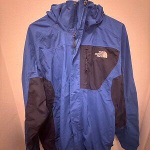 Vintage Y2K The North Face Men’s Blue Windbreaker Jacket Size Large Streetwear